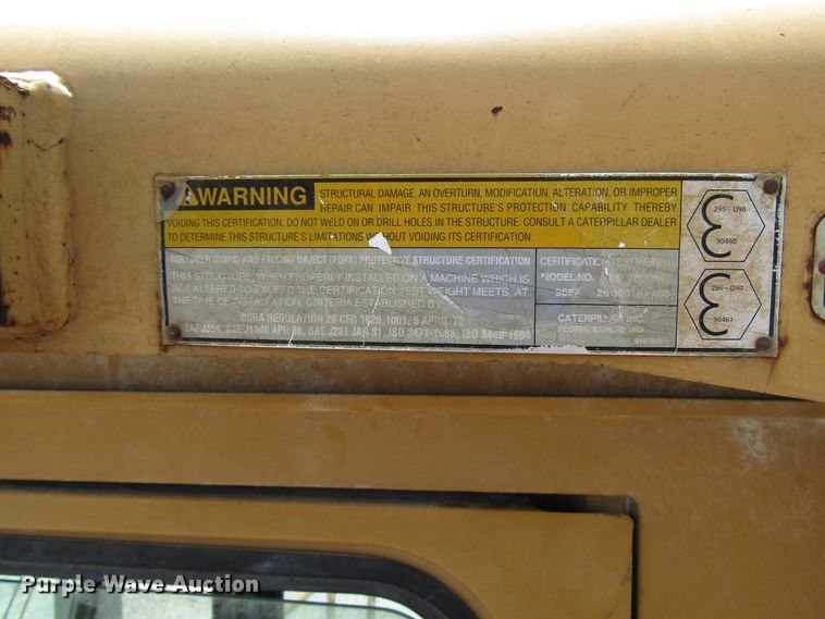 image for item DG8032 1992 Caterpillar 966F wheel loader