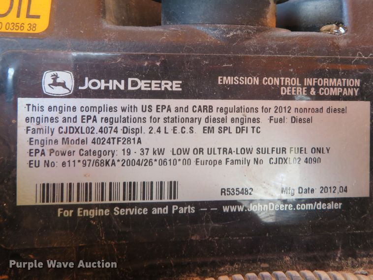 image for item DH1521 2012 Atlas Copco XAS185JD7 air compressor