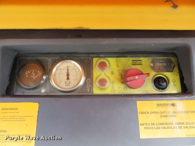 image for item DH1521 2012 Atlas Copco XAS185JD7 air compressor