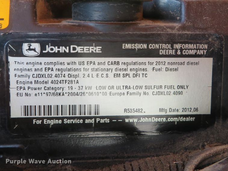 image for item DH1522 2012 Atlas Copco XAS185JD7 air compressor