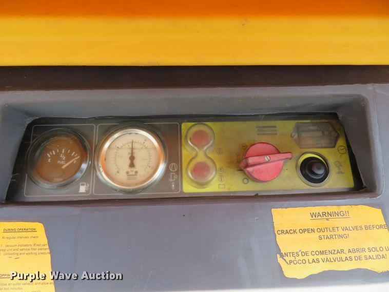 image for item DH1522 2012 Atlas Copco XAS185JD7 air compressor