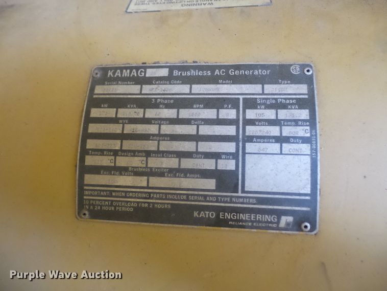 image for item DH2508 Caterpillar generator