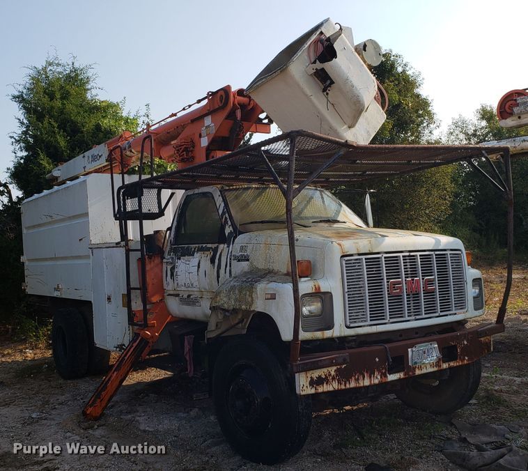image for item DH2803 1992 GMC TopKick C6500 bucket truck