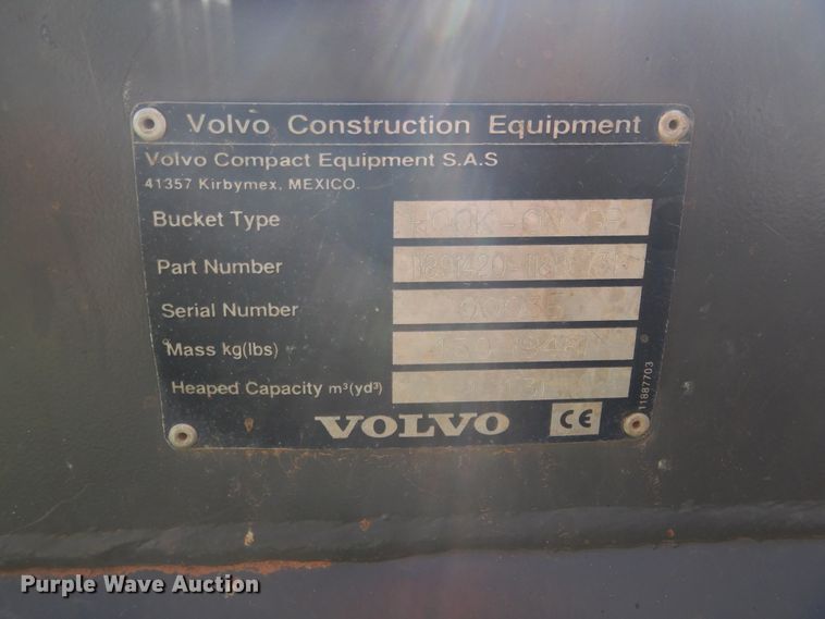 image for item DH3507 2012 Volvo BL70B backhoe