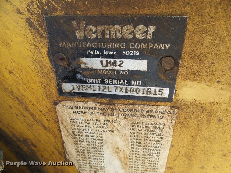 image for item DI0611 Vermeer LM42 vibratory cable plow