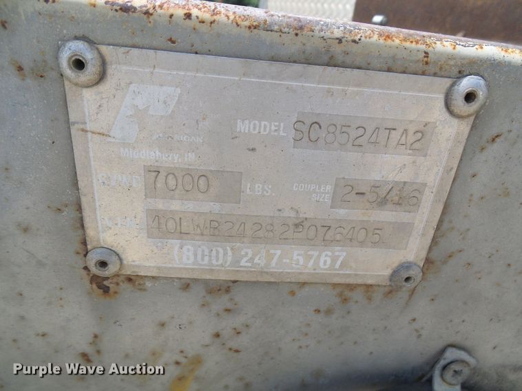 image for item DI0612 2002 Pace SC8524TA2 enclosed cargo trailer