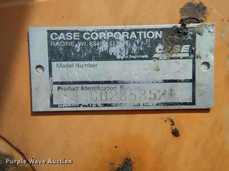 image for item DI2285 2000 Case 590 Super L backhoe
