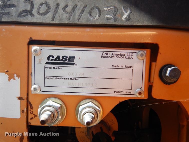 image for item DI2286 2010 Case CX17B mini excavator