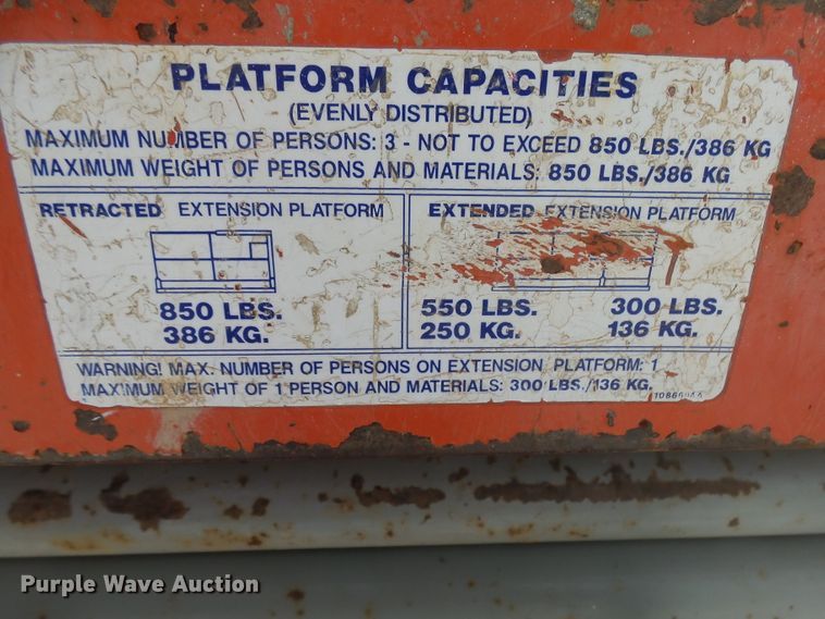 image for item EF9533 1999 Skyjack SJIII 4626 scissor lift