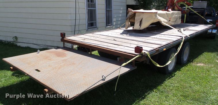 image for item EM9818 1986 shop built equipment trailer