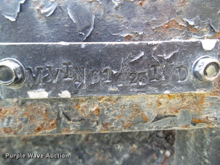 image for item EM9818 1986 shop built equipment trailer