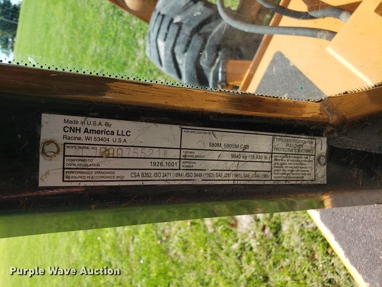 image for item ET9827 2009 Case 580 Super M Series 3 backhoe