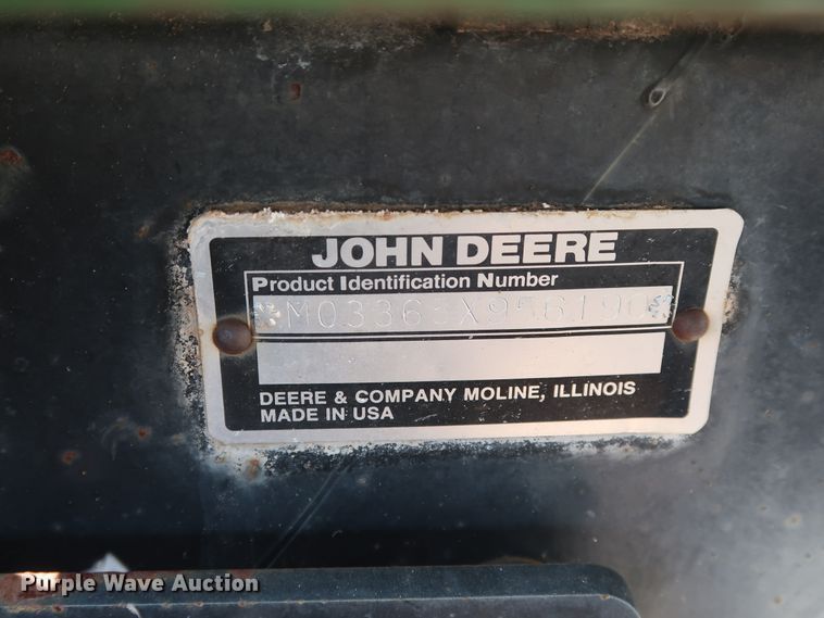image for item DG4148 1998 John Deere 3365 reel mower