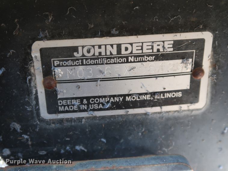 image for item DG4149 1998 John Deere 3365 reel mower