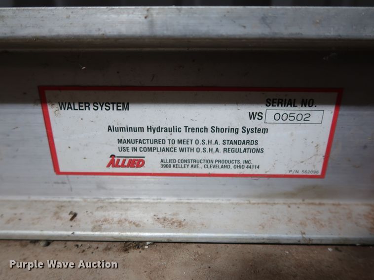 image for item DG4164 (2) Allied Tren-Shore 34/56 aluminum hydraulic trench shoring systems