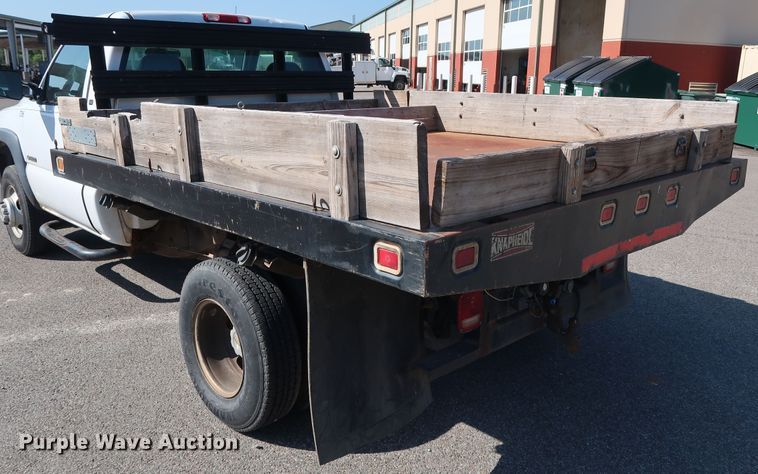 image for item DH3533 2002 Chevrolet Silverado 3500 dump flatbed pickup truck