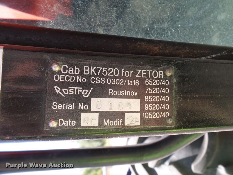 image for item DD6043 Zetor 9540 MFWD tractor