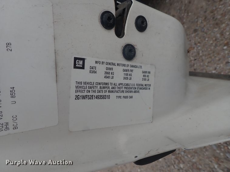 image for item DE5571 2004 Chevrolet Impala