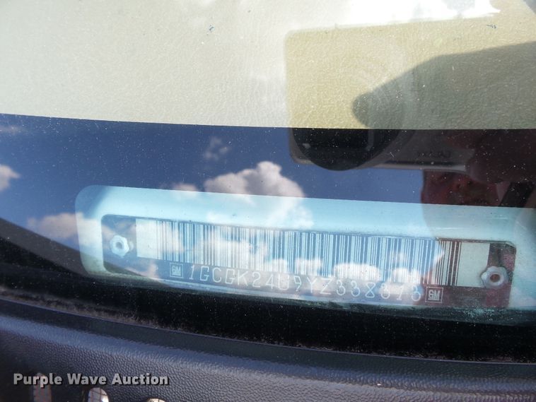 image for item DE7907 2000 Chevrolet 2500 pickup