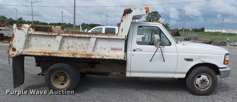image for item DE7937 1994 Ford F350 dump bed pickup truck