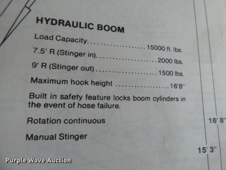 image for item DE7940 Reedrill Texoma 1100G crane