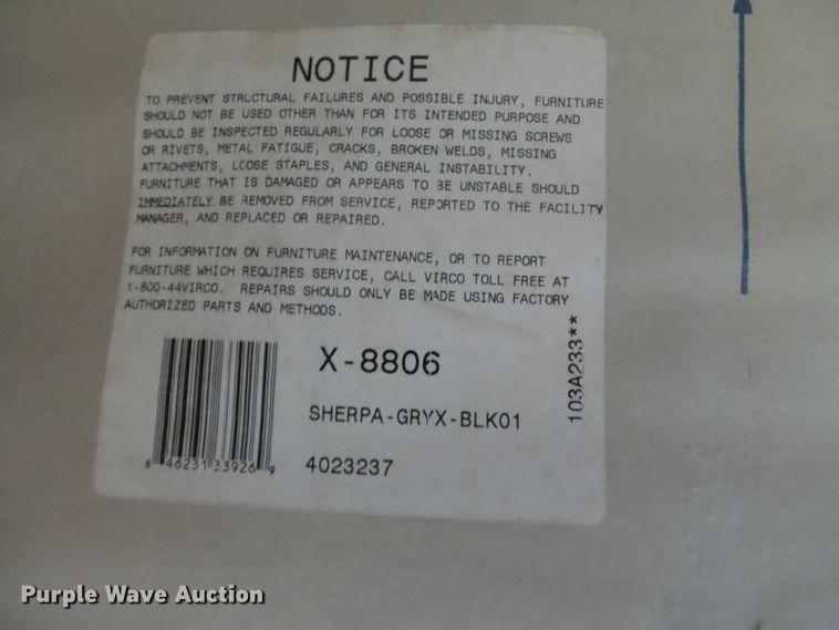 image for item DE7941 Approximatley 70 Virco X-8806 chairs