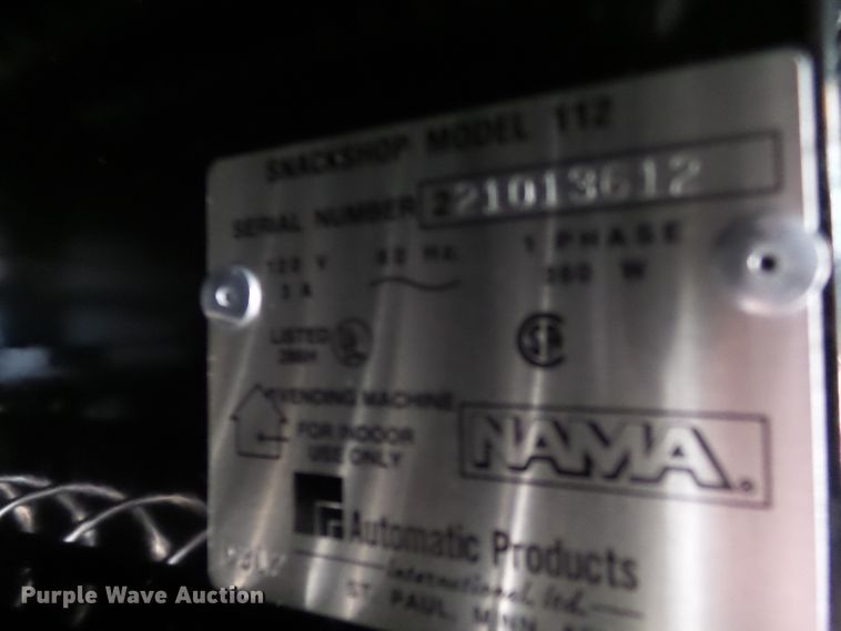 image for item DE7956 Automatic Products 112 vending machine