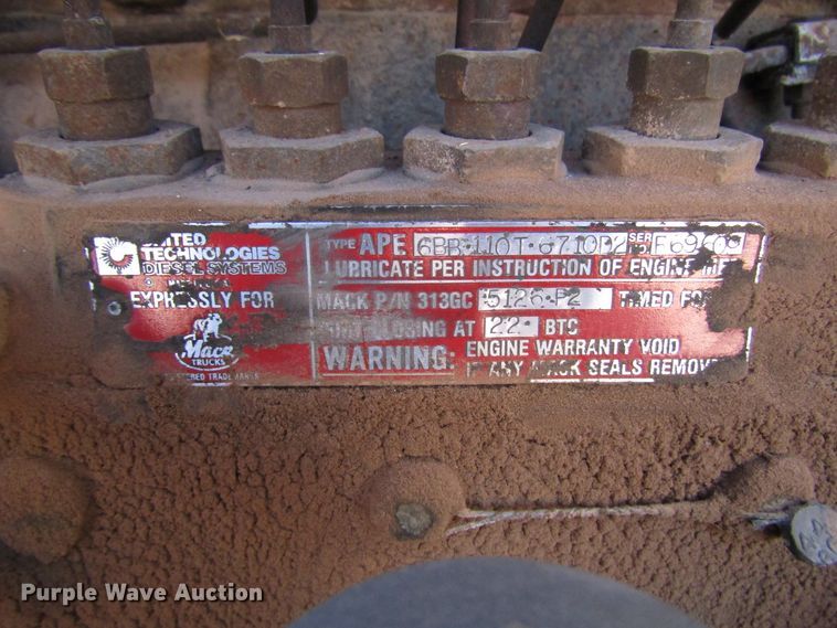 image for item DG1396 1980 Mack tank truck