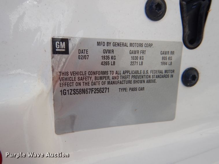 image for item DG4911 2007 Chevrolet Malibu LS