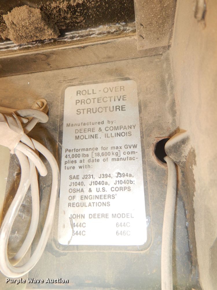 image for item DG4925 1983 John Deere 444C wheel loader