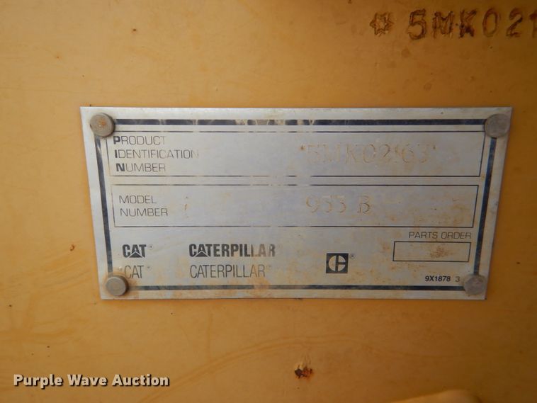 image for item DG4937 1995 Caterpillar 953B track loader