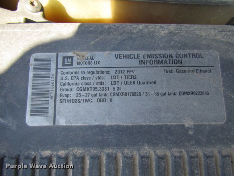 image for item DG8001 2012 Chevrolet Tahoe Police SUV