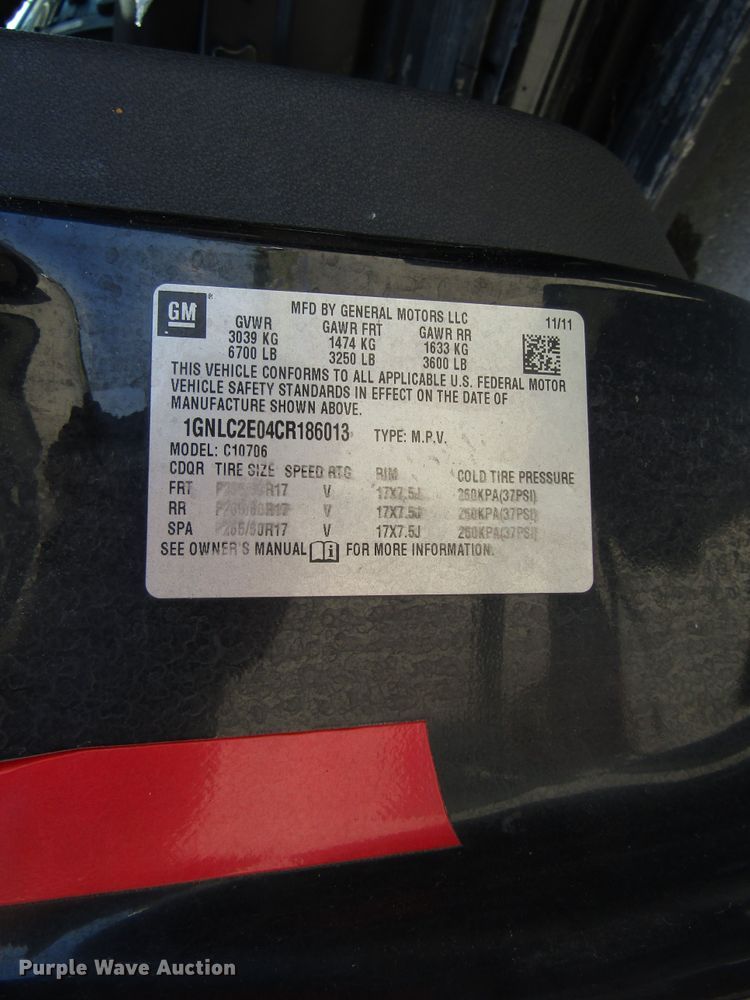 image for item DG8001 2012 Chevrolet Tahoe Police SUV