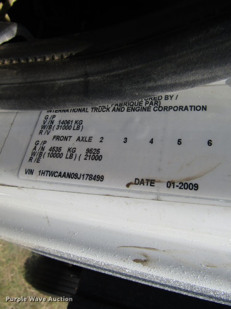 image for item DG8022 2009 International WorkStar 7400 dump truck