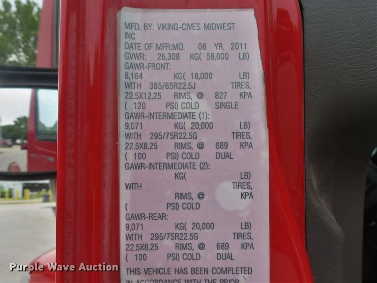 image for item DH1503 2012 International WorkStar 7400 dump truck