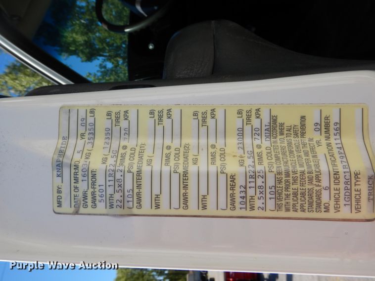 image for item DH1527 2009 GMC C8500 dump truck