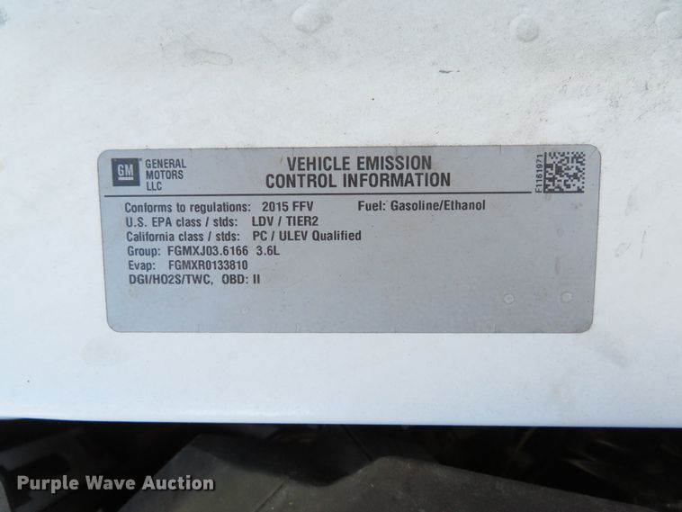 image for item DH1529 2015 Chevrolet Impala Limited Police Cruiser