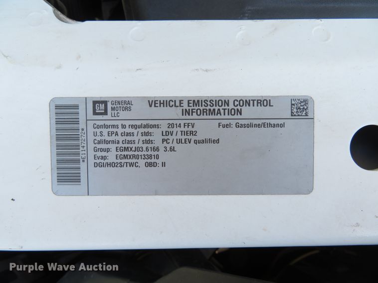 image for item DH1532 2014 Chevrolet Impala Limited Police Cruiser