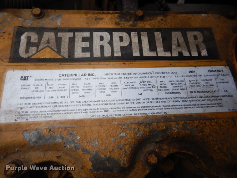 image for item DH2016 2001 Chevrolet C7500 dump truck