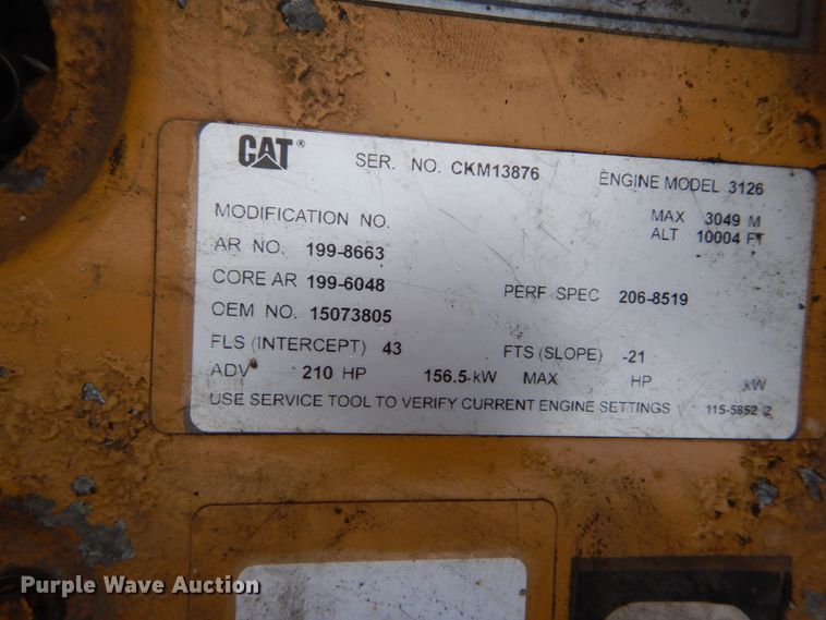 image for item DH2016 2001 Chevrolet C7500 dump truck