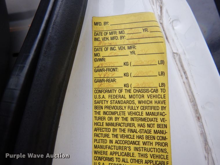 image for item DH2016 2001 Chevrolet C7500 dump truck