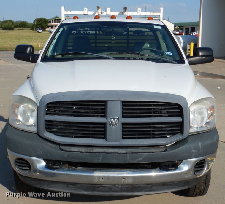 image for item DH5249 2008 Dodge Ram 3500 utility bed pickup truck