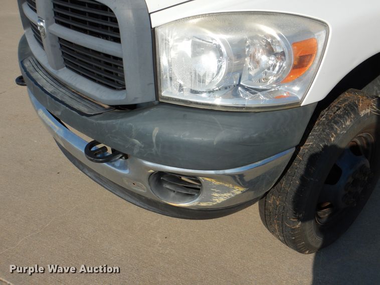 image for item DH5249 2008 Dodge Ram 3500 utility bed pickup truck