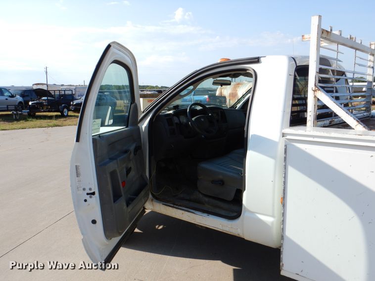 image for item DH5249 2008 Dodge Ram 3500 utility bed pickup truck