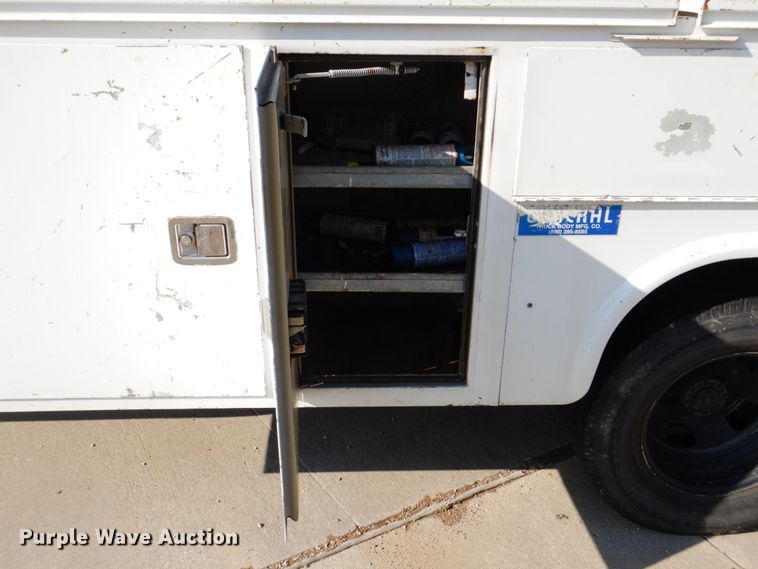 image for item DH5249 2008 Dodge Ram 3500 utility bed pickup truck