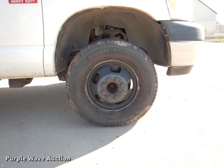 image for item DH5249 2008 Dodge Ram 3500 utility bed pickup truck