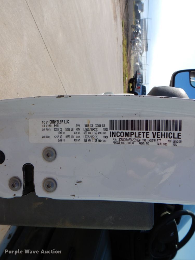 image for item DH5249 2008 Dodge Ram 3500 utility bed pickup truck