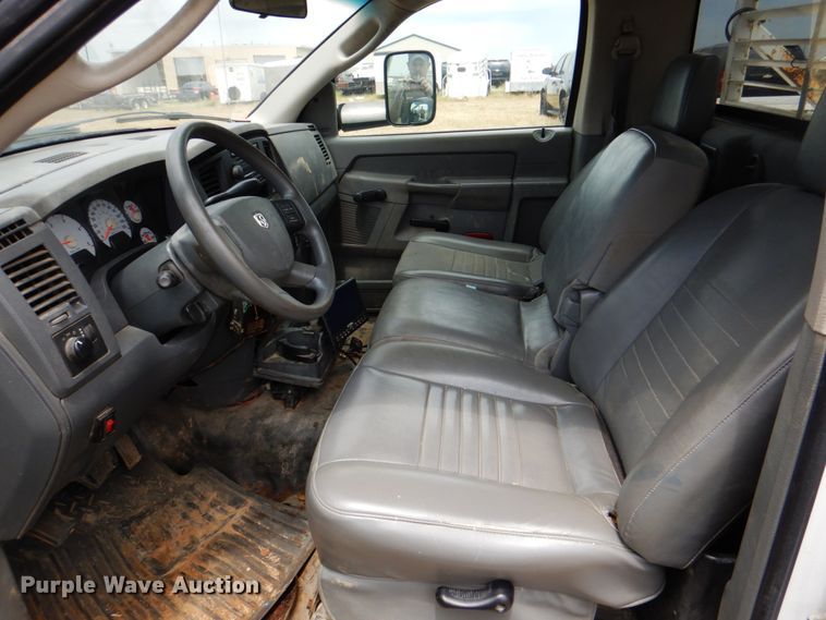 image for item DH5255 2008 Dodge Ram 3500 utility bed pickup truck