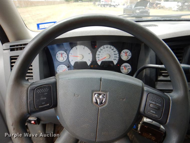 image for item DH5255 2008 Dodge Ram 3500 utility bed pickup truck