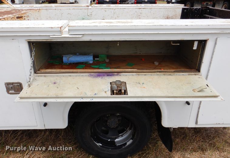 image for item DH5255 2008 Dodge Ram 3500 utility bed pickup truck